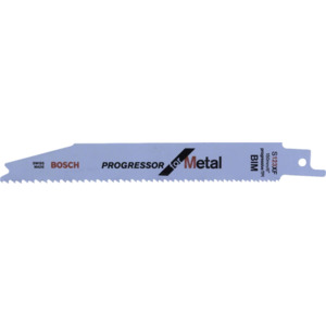 150x19x1.0mm Bosch S 123 XF Progressor Reciprocating Saw Blade for Metal 2 608 654 402 - Pack of 5